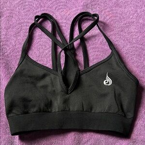 Ryderwear Black Sports Bra with Strappy Back